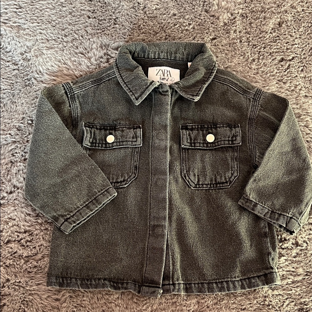 Zara Kids Charcoal Jean Jacket